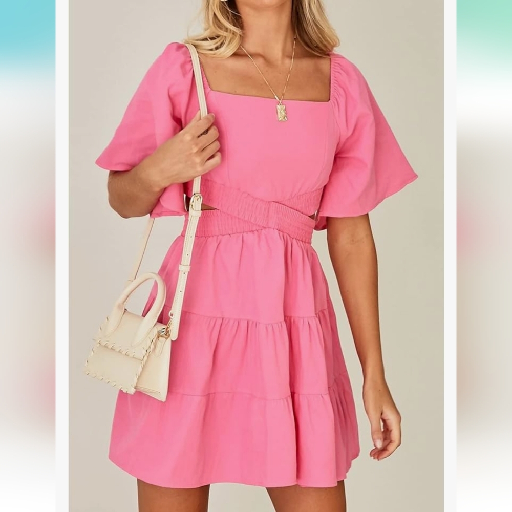 NWT Size M shy Velvet Pink dress